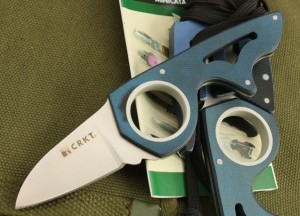 哥伦比亚河CRKT—文鸟（蓝色全刃）