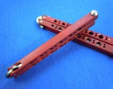 Benchmade蝴蝶BM40练习甩刀(红柄）