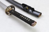鎏金苍鹰.村雨丸武士刀（特制烧刃心电图刃纹）