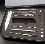 LB利兵机械师拆卸组合折刀 M390刃全钛柄