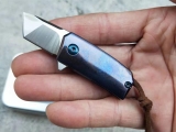 迷你口袋M390钢钛柄折刀（钛马柄）