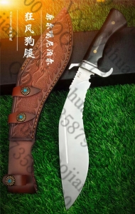 KH廓尔噶狂风狗腿弯刀 砂光