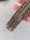 魔蝎钛合金蝴蝶甩刀